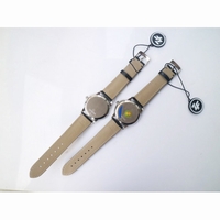 De Ville Prestige Real PR SS Black & White Dial Black Leather Strap MIYOTA 9015 ZF