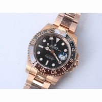 Rolex GMT-Master II 126715 Full RG Black/Brown Ceramic Bezel Black Dial Bracelet BP A3186 V2