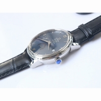 Omega De Ville Prestige Real Power Reserve Blue Dial Black Leather MIYOTA 9015 ZF