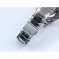 Omega Aqua Terra Master RG Bezel White Textured Dial Black Leather A8900