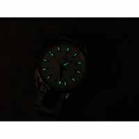 Omega Aqua Terra Master RG Bezel White Textured Dial Black Leather A8900