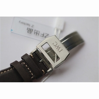 IWC Pilot Chrono SS 387808 Black Dial Brown Leather ZF A7750
