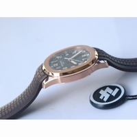 Aquanaut 5167R RG Brown Dial Brown Rubber Strap 324CS Free box ZF