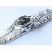 De Ville Hour Vision 41mm Black/Silver Dial Black Croco Leather Strap & Bracelet A8500 Super Clone VSF
