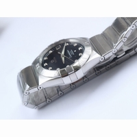 Constellation 38mm Diamond Markers Black & Silver Dial Bracelet A8500 Super 