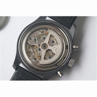 Pilot Chrono IWC388003 Real Ceramic Black/Blue Black Nylon Strap ZF A7750