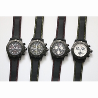 Pilot Chrono IWC388003 Real Ceramic Black/Blue Black Nylon Strap ZF A7750