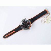 Planet Ocean 43.5mm Black/Orange Bezel Black Dial Bracelet & Nylon Strap A8900 VSF Super Clone V2