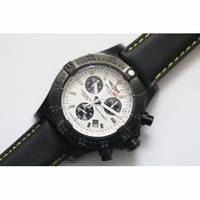 Breitling Avenger Skyland PVD White With Black/Yellow Nylon Strap Swiss ETA Quartz