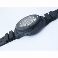 Pam 979 Carbotech Carbon Dial Rubber P.9010 VSF Super Clone Free Leather Strap