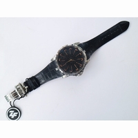 Excalibur Knights of the Round Table II Black Dial Black Leather MIYOTA 9015 ZF