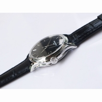 Calatrava 5227 Black & White Dial Leather Strap 324CS ZF