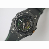 Linde Werdelin Spidolite II Tech Green Forged Carbon Black Dial Nylon Strap V6F A7750