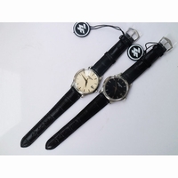 Calatrava 5227 Black & White Dial Leather Strap 324CS ZF