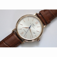 IWC Portofino Automatic White RG Leather MIYOTA 9015