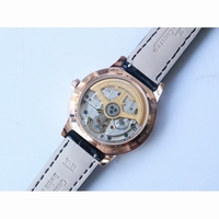 Rendez-Vous Night & Day RG Black Markers Diamonds Bezel White Dial Leather Strap A898