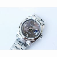 Rolex DateJust 36mm 126200 Domed Bezel Roman Markers Grey & Green Bracelet A2836 & A2813 BP