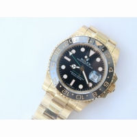 Rolex GMT-Master II 116718 Full YG Ceramic Bezel Black&Green Dial Bracelet BP A2813 V2 Correct Hand Stack