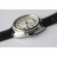 Cle de Cartier White Textured Dial Blue Marker Leather V6F MIYOTA9015