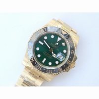 Rolex GMT-Master II 116718 Full YG Ceramic Bezel Black&Green Dial Bracelet BP A2813 V2 Correct Hand Stack