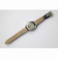 Cle de Cartier White Textured Dial Blue Marker Leather V6F MIYOTA9015