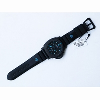 Pam 1616 Carbotech 47mm Blue Markers Black Dial Rubber Strap P.9010 Clone VSF