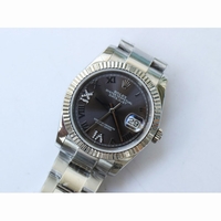 Rolex DateJust 36mm 126200 Fluted Bezel Diamond Roman Markers Grey & Green Dial Bracelet A2836 & A2813 BP
