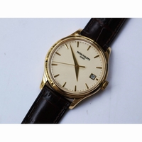 Calatrava 5227R RG & YG White Dial Leather Strap A324CS ZF
