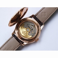 Calatrava 5227R RG & YG White Dial Leather Strap A324CS ZF