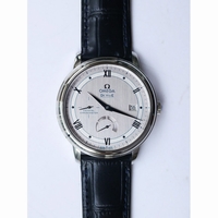 De Ville Prestige Real Power Reserve Blue Markers Gray Dial Leather Strap MIYOTA 9015 ZF
