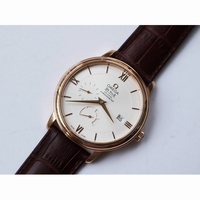 De Ville Prestige Real Power Reserve RG Blue Markers Gray Dial Leather Strap MIYOTA 9015 ZF