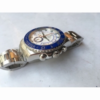 YachtMaster II 116680 Blue Ceramic Bezel White Dial Bracelet JF A7750