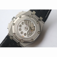 Royal Oak Offshore Juan Pablo Montoya Titanium White Dial Black Leather JF A2226