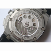 Royal Oak Offshore Juan Pablo Montoya Titanium White Dial Black Leather JF A2226