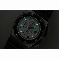 Royal Oak Offshore Juan Pablo Montoya Titanium White Dial Black Leather JF A2226
