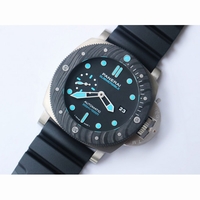 Pam 799 Titanium Carbotech Bezel Black Dial Rubber Strap P.9010 Clone VSF