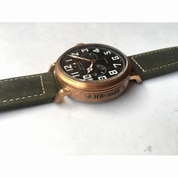 Pilot Type 20 Chronograph Real Bronze Black Dial Green Nubuck Strap XF A7750