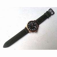Pilot Type 20 Chronograph Real Bronze Black Dial Green Nubuck Strap XF A7750