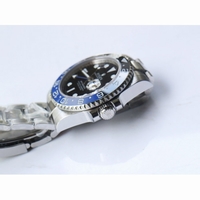 GMT Master II 126710BLNR Blue/Black Ceramic Bezel Black Dial Oyster & Jubilee Bracelet BP A2813 Correct Hand Stack