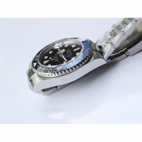 GMT Master II 126710BLNR Blue/Black Ceramic Bezel Black Dial Oyster & Jubilee Bracelet BP A2813 Correct Hand Stack
