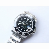 Rolex GMT-Master II 116710LN Black Ceramic Bezel Black Dial Bracelet BP A2813 BP V2 Correct Hand Stack
