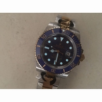 Submariner 116613 LN YG Two Tone Blue Dial Bracelet JF SH3135
