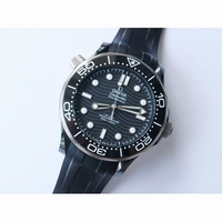 Seamaster Diver 300M Real Ceramic Case Black Dial Rubber Strap VSF A8806 v2 Free nato strap