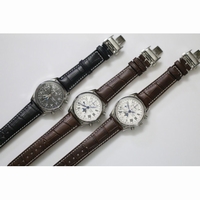 Master Moonphase Chronograph SS White Diamond Bezel Leather A7751