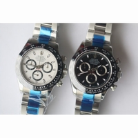 Daytona 116500LN Ceramic Bezel White & Black Dial Bracelet BP A7750