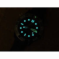 Seamaster Diver 300M Real Ceramic Case Black Dial Rubber Strap VSF A8806 v2 Free nato strap