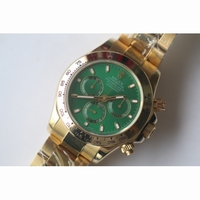 Daytona 116508 YG Green Dial Bracelet BP A7750