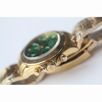 Daytona 116508 YG Green Dial Bracelet BP A7750