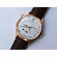 Master Geographic Real Power Reserve RG White Dial Brown Leather Strap A939 ZF