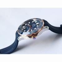 Seamaster Diver 300M 2018 SS/RG Ceramic Bezel Blue Dial Rubber Strap VSF A8800